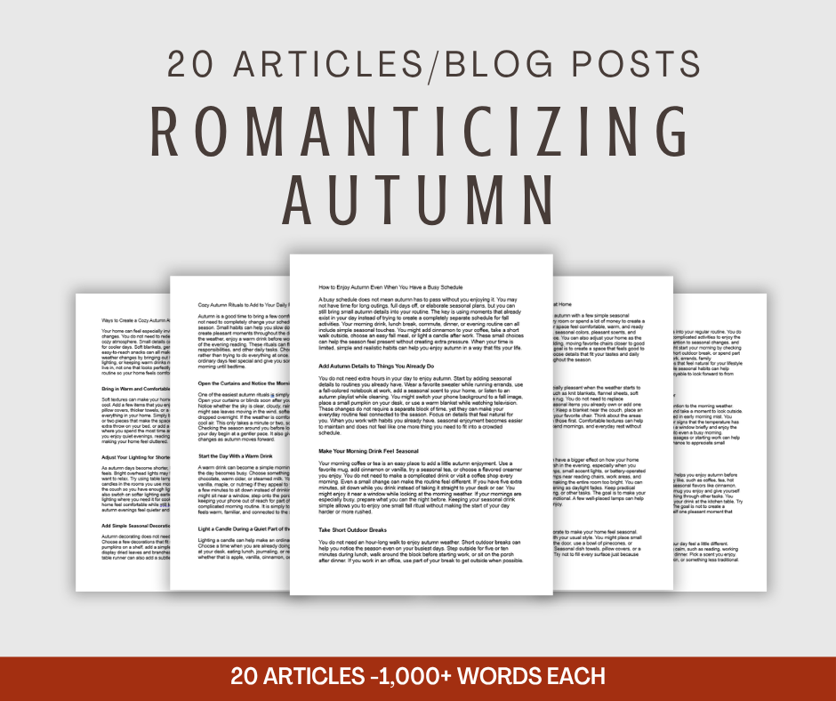 20 'Romanticizing Autumn' Articles