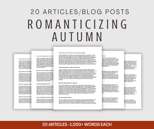 20 'Romanticizing Autumn' Articles