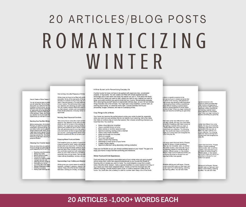 20 'Romanticizing Winter' Articles