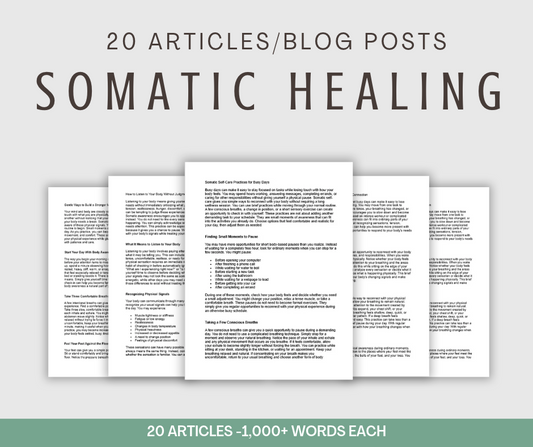 20 'Somatic Healing' Articles