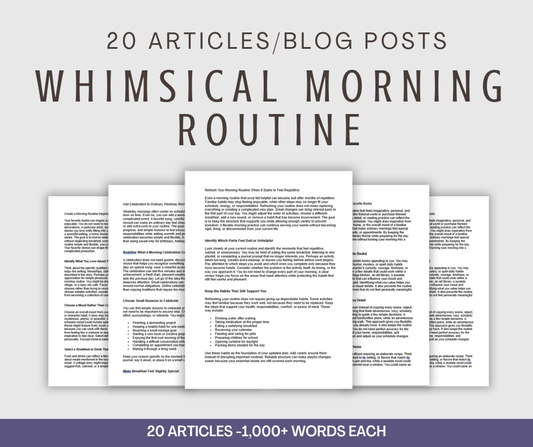 20 'Whimsical Morning Routine' Articles