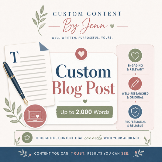 Custom Blog Post - Up to 2,000 Words