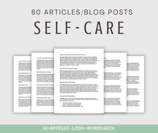 60 'Bonus Self-Care' Articles