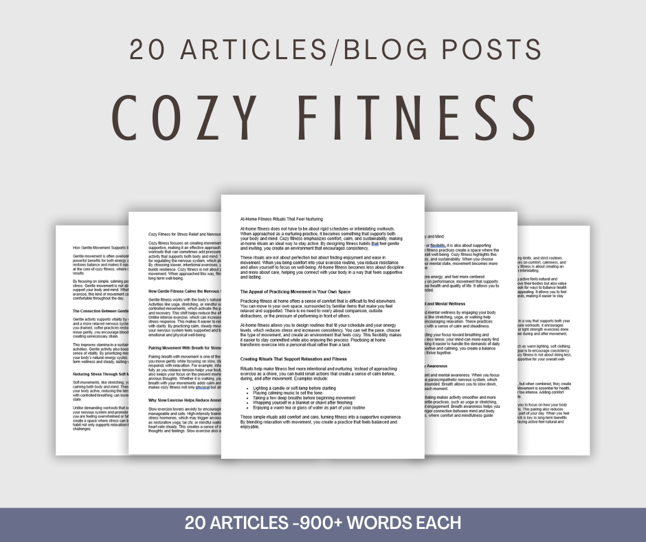 20 'Cozy Fitness' Articles