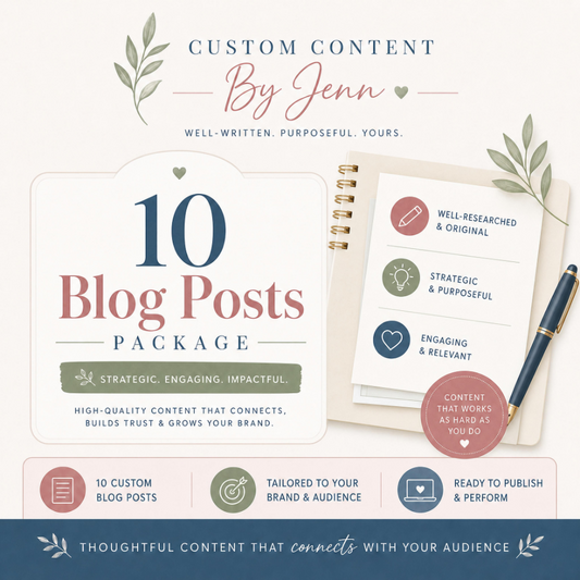 10 Blog Posts Package | Custom Content