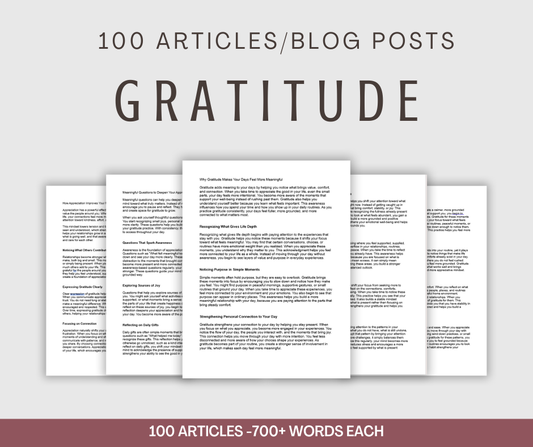 100 Gratitude Articles