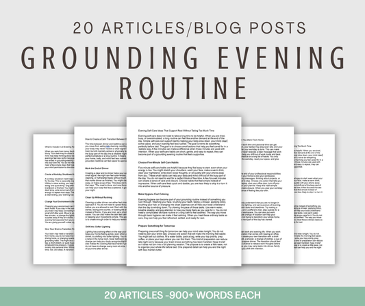 20 'Grounding Evening Routine' Articles
