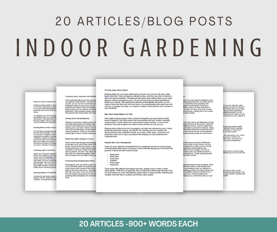 20 'Indoor Gardening' Articles