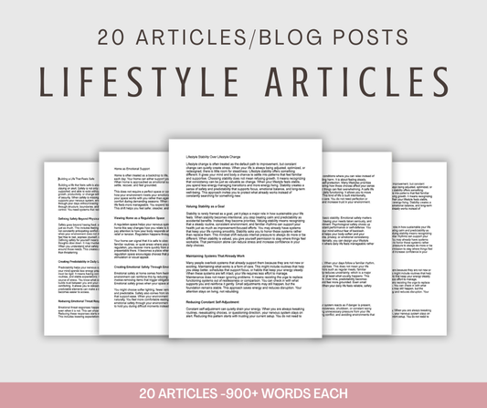 20 Lifestyle Articles