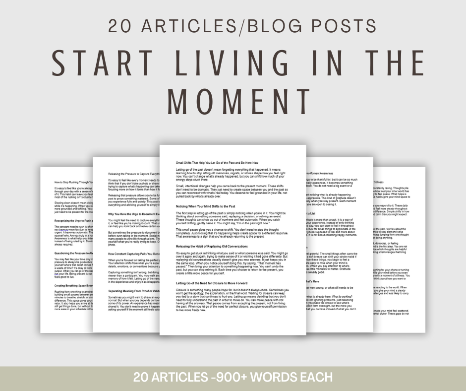 20 'Living in the Moment' Articles