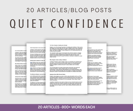 20 'Quiet Confidence' Articles