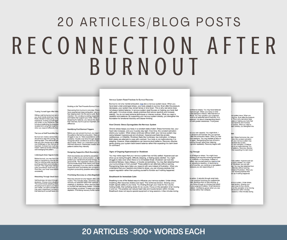 20 'Reconnection After Burnout' Articles