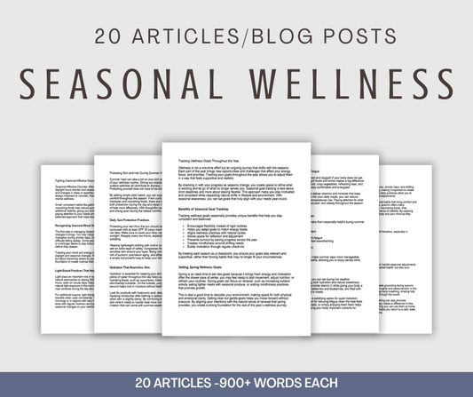 20 'Seasonal Wellness' Articles