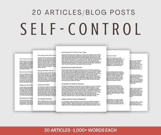 20 'Self-Control' Articles