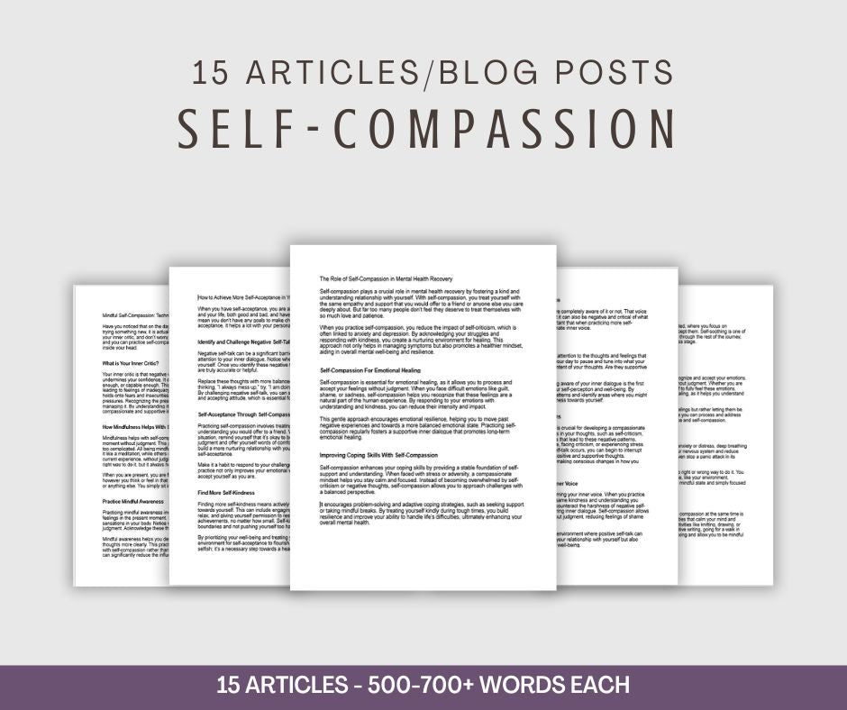 Self-Compassion Articles | 15 Articles/Blog Posts β Happy Healthy Content
