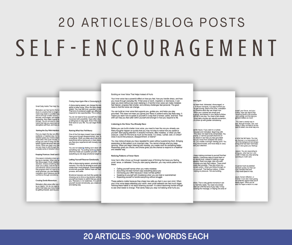 20 'Self-Encouragement' Articles