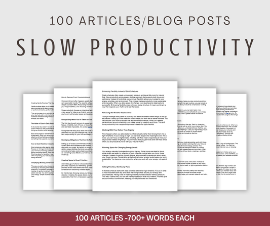 100 Slow Productivity Articles